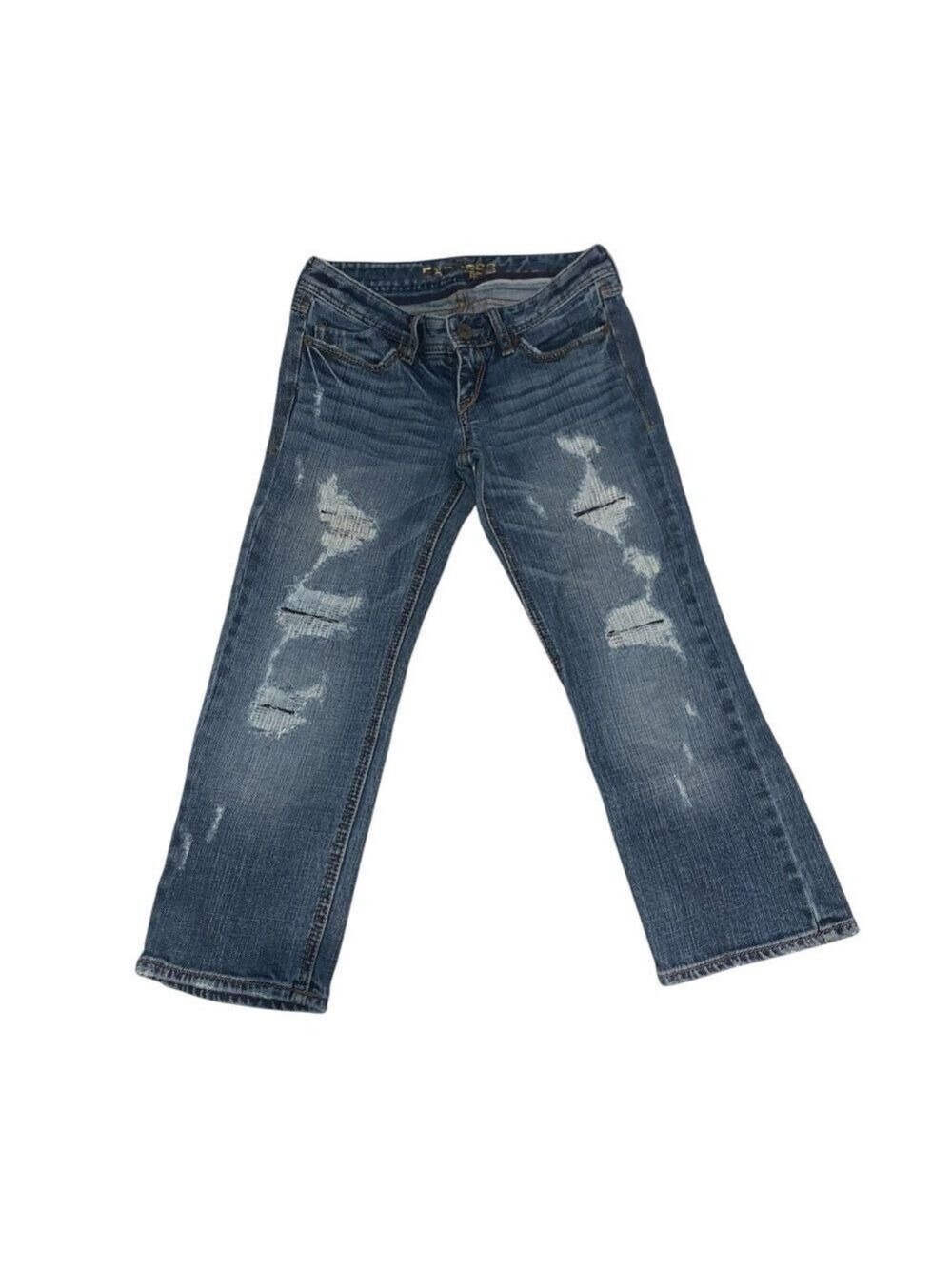 EXPRESS Zelda Crop Distressed Jeans size 00